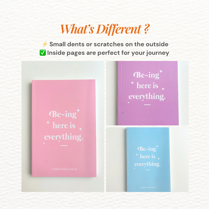 Self-Care Journal – Being Here is Everything [Slight Damage]