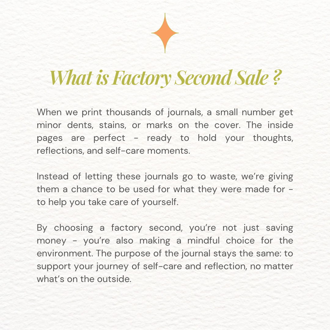 Self-Care Journal – Being Here is Everything [Slight Damage]