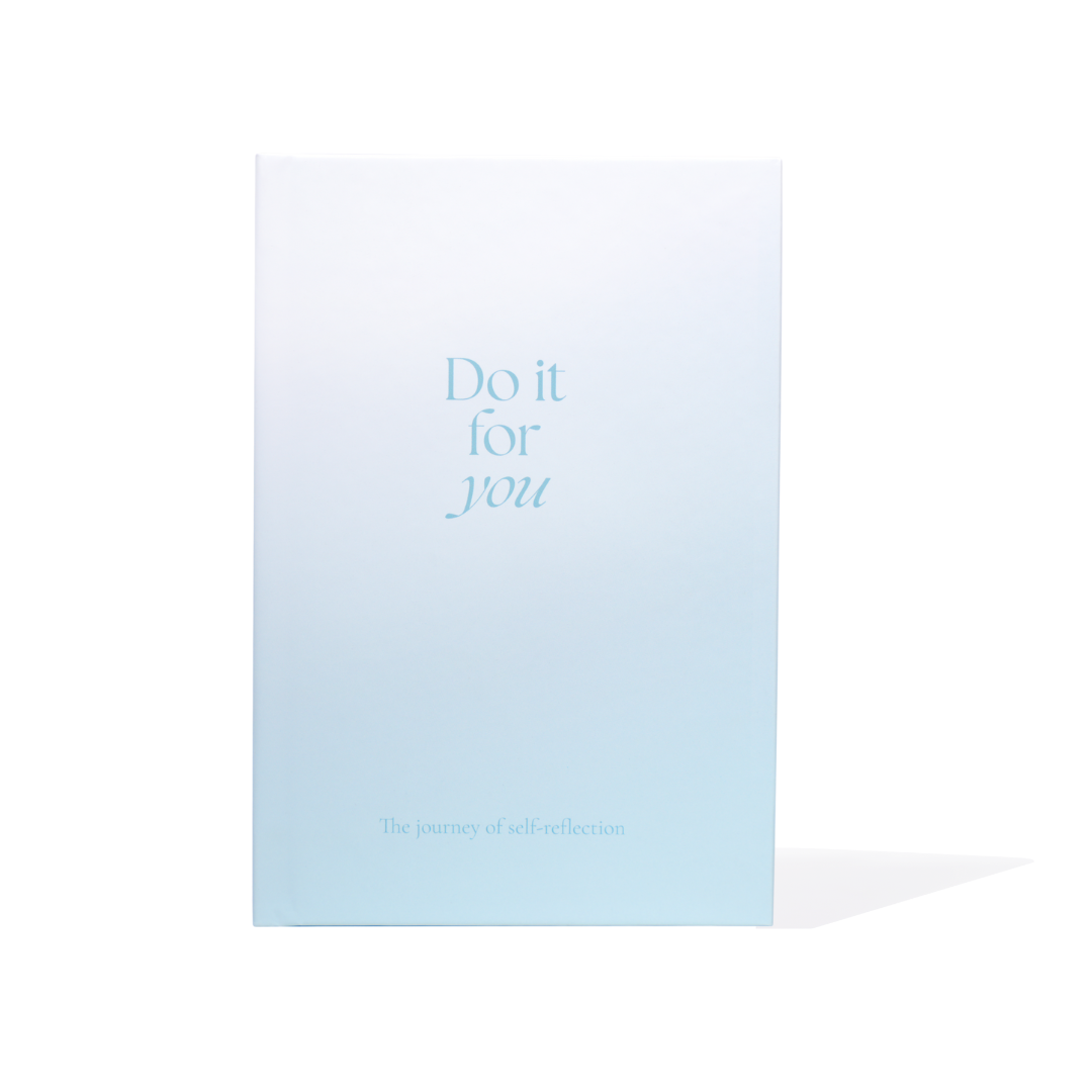 self reflection journal mockup gradient