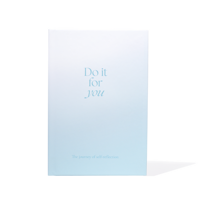 self reflection journal mockup gradient